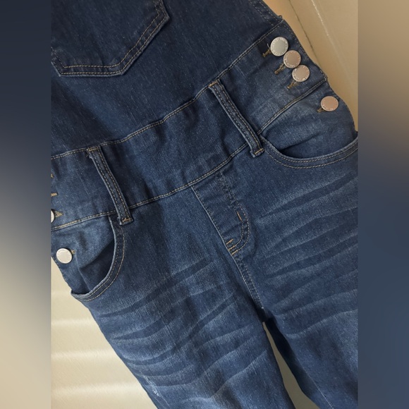 SHEIN Blue Skinny Overalls - Picture 6 of 10